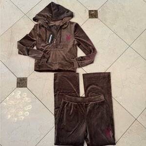 Y2k playboy brown set